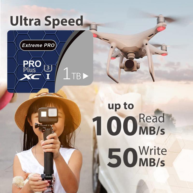 High Speed Flash Memory 1TB U3 For Mobile TV Memory Card 1TB Micro TF SD Card 1TB Mini Carte Sd Memo