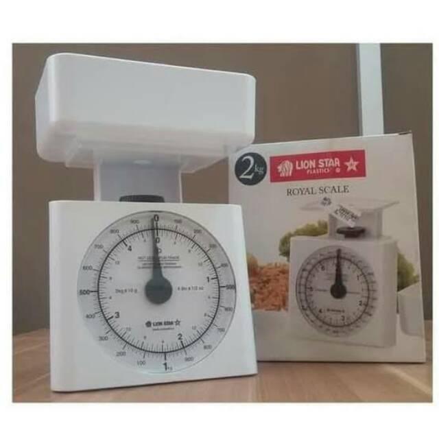 royal scale 2kg lion star timbangan kue timbangan duduk