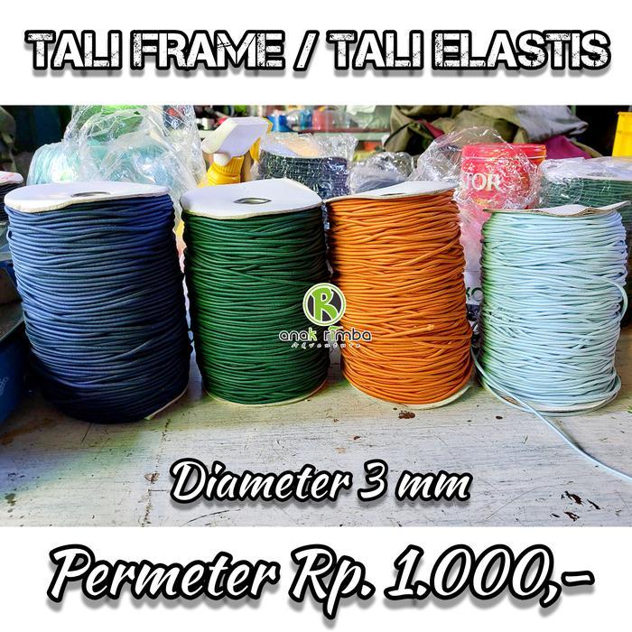 BERKUALITAS TALI FRAME ELASTIS UNTUK FRAME TENDA DOME 3 MM PERMETER
