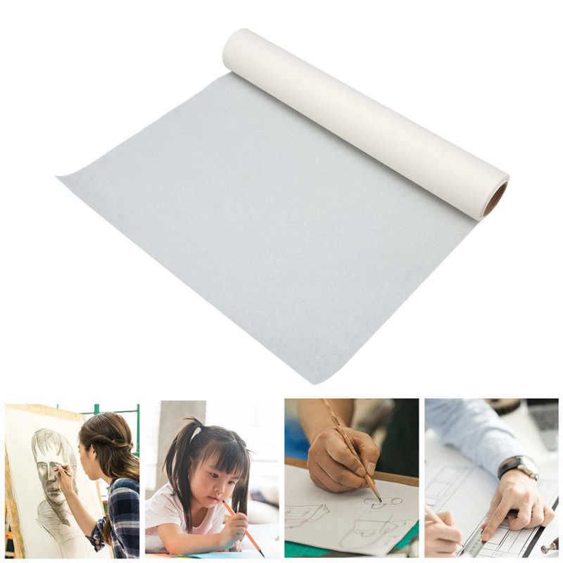 Tracing Paper Roll White High Transparency Pattern Paper for Sewing Dressmaking Sketch Drafting Whit