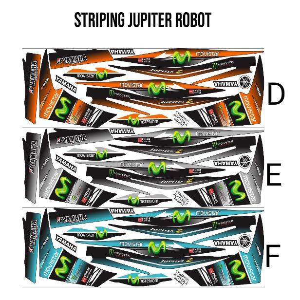 Sticker striping variasi Jupiter z robot movistar