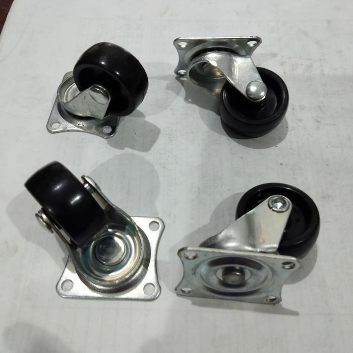 roda nylon 30 mm kecil harga per set