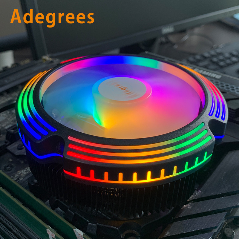Adegrees B8 120MM CPU Air Cooler 4PIN PWM RGB PC Radiator Fan for Intel 2011 1700 1200 1150 1155