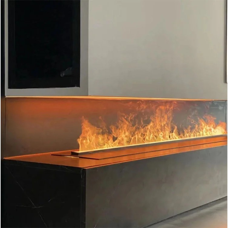 Electric Fireplace3D Water Fireplace 1500mm Electric Insert 7 LED Flame Colors Steam Water Fireplace