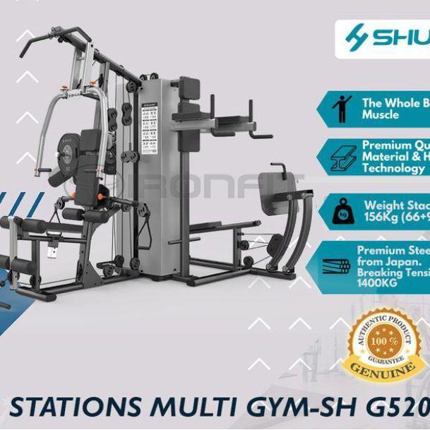 4 STATION MULTI GYM SHUA FITNESS ORIGINAL - 4 STACK HOME GYM PREMIUM