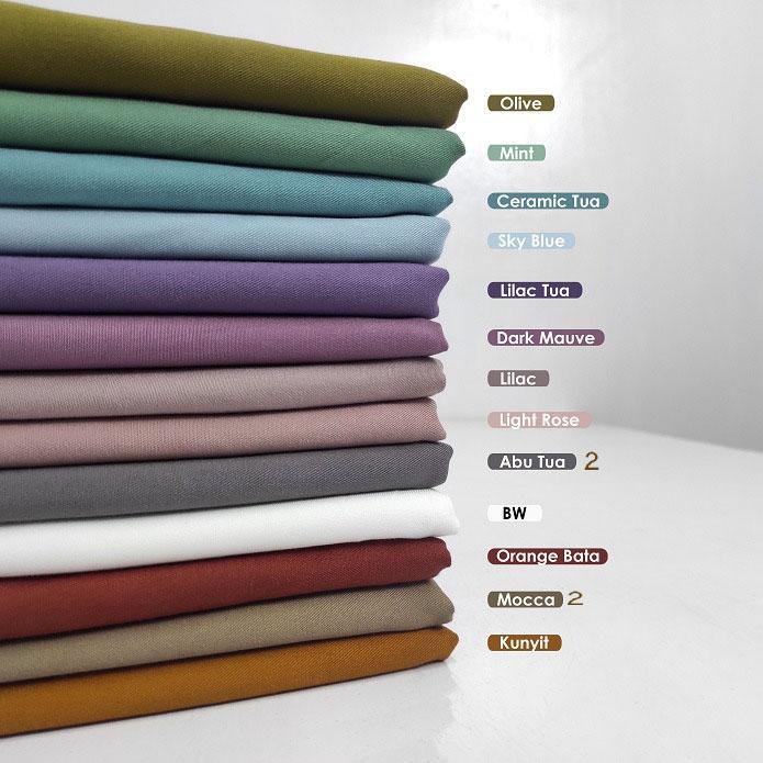 Kain Rayon Polos / Kain Rayon Twill Per 0,5 meter