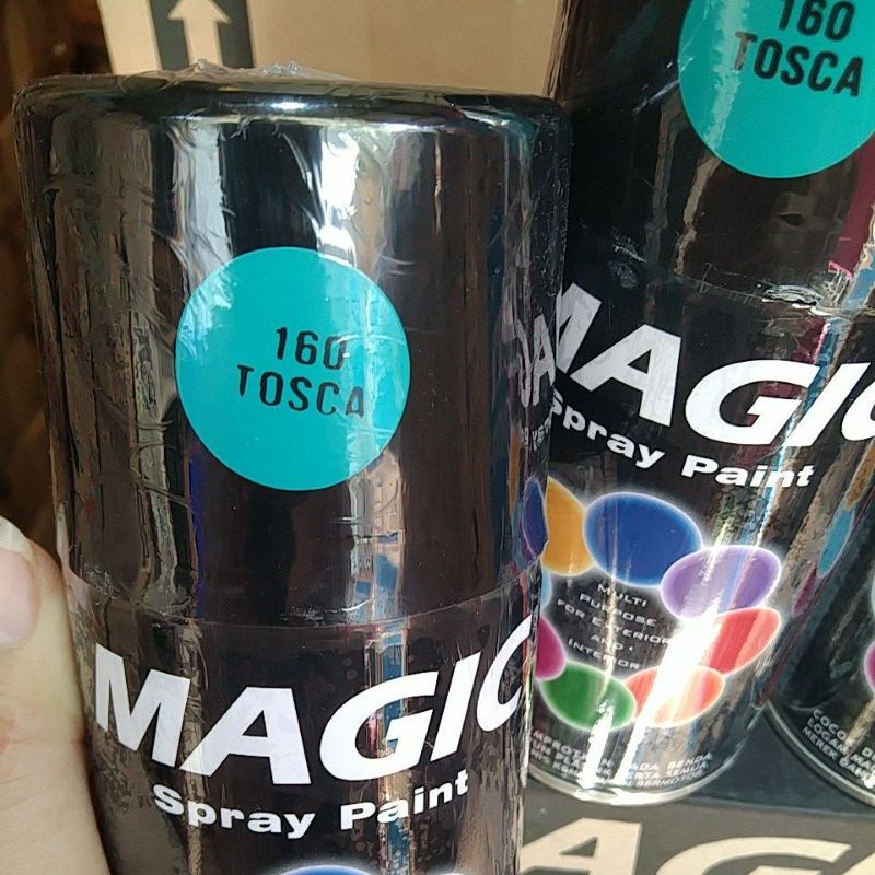cat semprot pilok pilox magic spray paint magic tosca 160 biru tosca 300cc