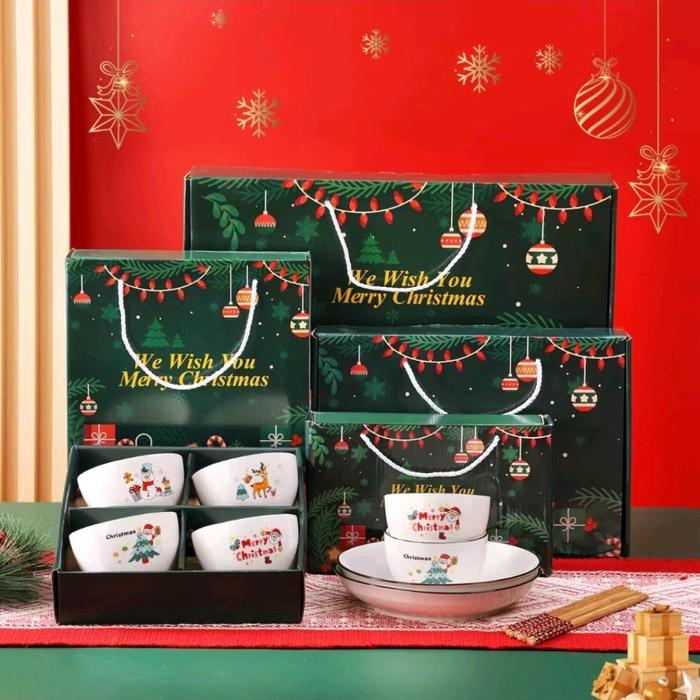 Hampers Natal Dining Set Christmas Gift / Bingkisan / Kado Bowl Set