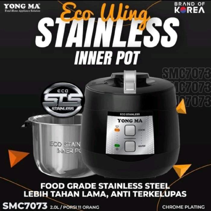 Magic Com Yong Ma Smc - 7073 Panci Stainless Steel 2L