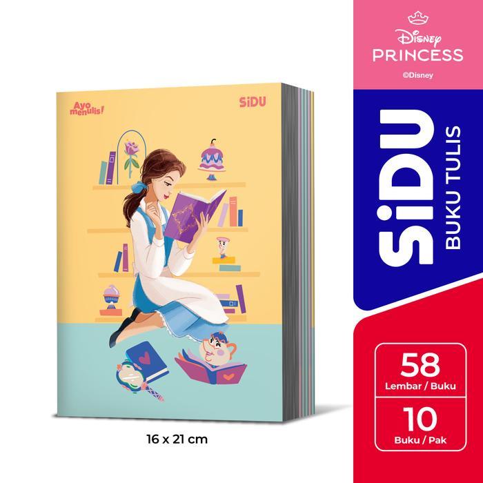 Sidu Buku Tulis Disney Princess 58 Lembar - 10 Buku Sdu Eb 58 Pri