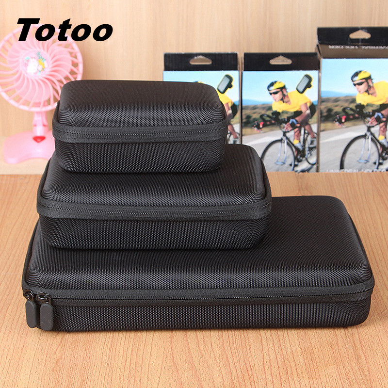 Small Medium Large Black Portable Camera Bag Hard Case For Gopro Hero 10 9 8 7 6 5 4 Yi 4K+EKEN H9R 