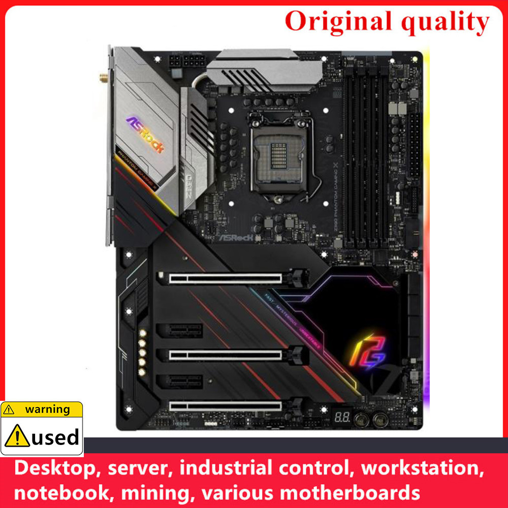 Used For ASROCK Z390 Phantom Gaming X Motherboards LGA 1151 DDR4 64GB ATX For Intel Z390 Desktop Mai