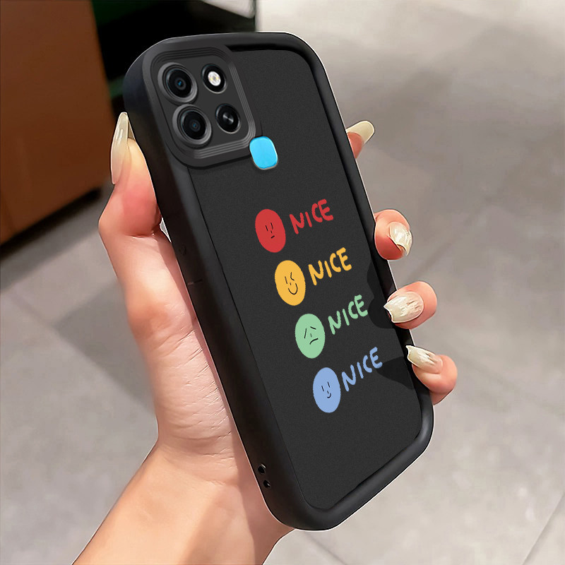 Casing Hp Infinix Smart 6 Infinix Smart 6 Plus Case Casing tas emosi kepribadian pola Kasus HP Tangg