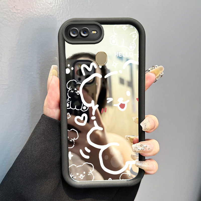 Casing Hp OPPO A7 OPPO A5s OPPO A12 OPPO A12S A11k Case HP Casing pola Gambar beruang kecil Kasing c