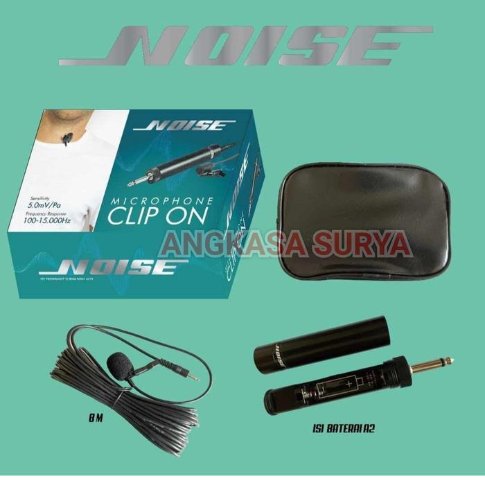 Promo Mic Clip on Kabel NOISE / Mic Jepit Kancing Kabel Panjang 10 Meter