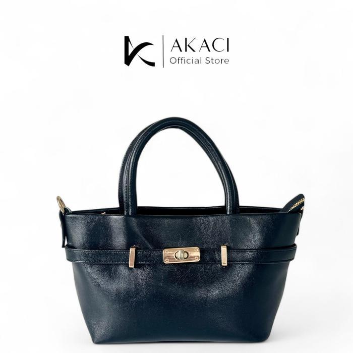 veluna- Hand Bag Wanita Dina Akaci 09-8412 Bahan Kulit Lexus 1 Ruang Terbaru Bisa Selempang