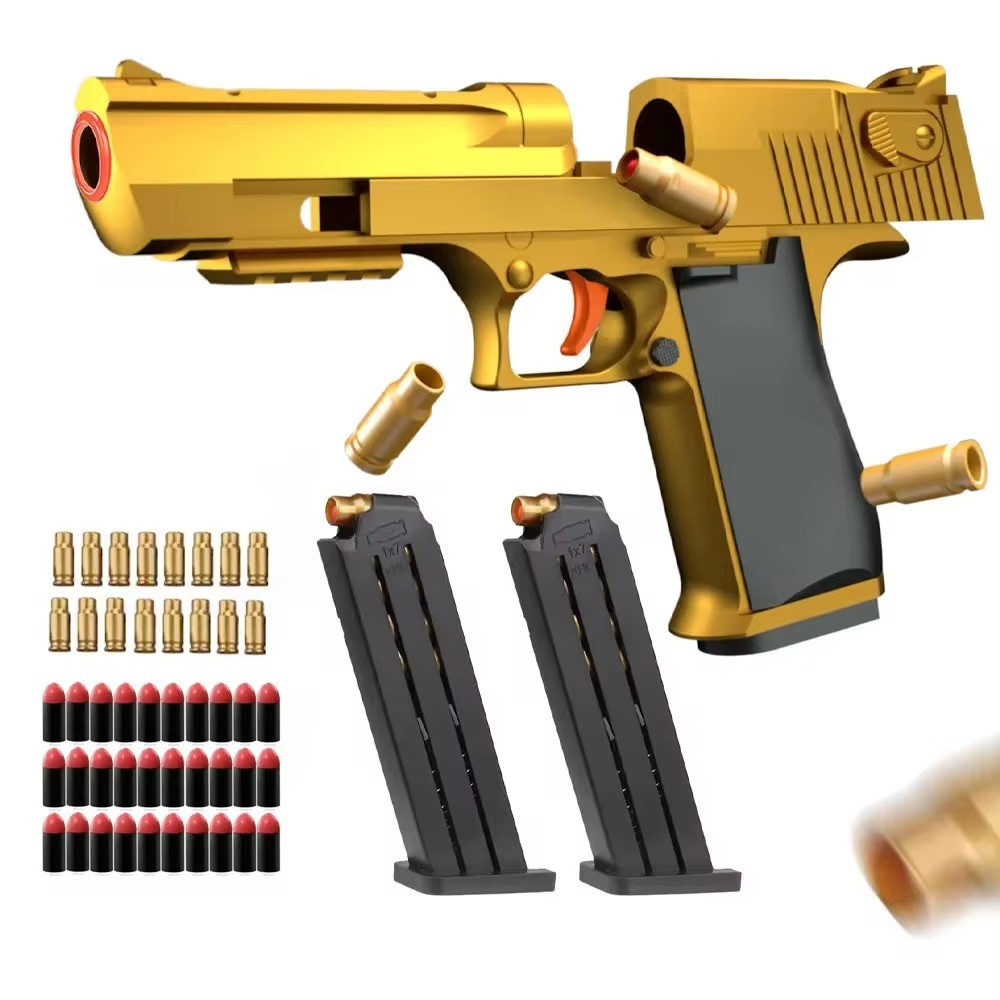 Shell Ejection Desert eagle Pistol Airsoft Blaster Gun Soft Bullet Toy Gun CS Shooting Weapons for