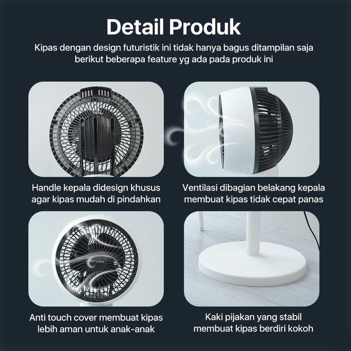 TerbaikGan- [Exclusive Toko Mama Gigi] Rotationfan / Kipas Angin Minimalis / Kipas Angin Berdiri /