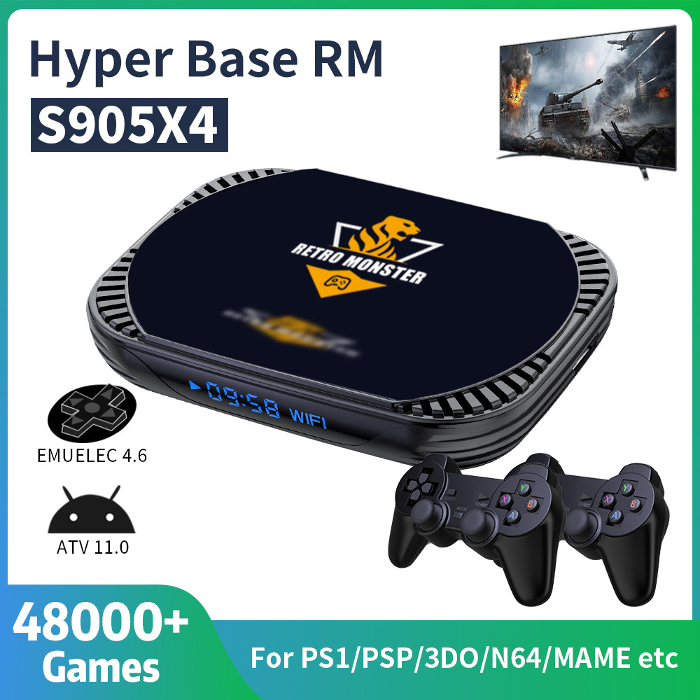 Amlogic S905X4 Retro Video Game Console 70+Emulators for