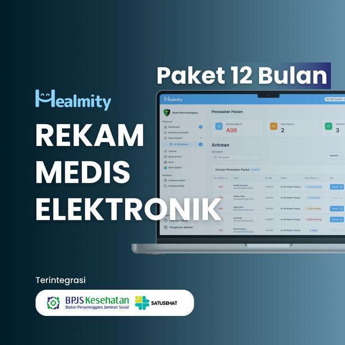 Sistem Rekam Medis Elektronik Healmity Paket 12 Bulan (Bonus Gratis 3 Bulan)