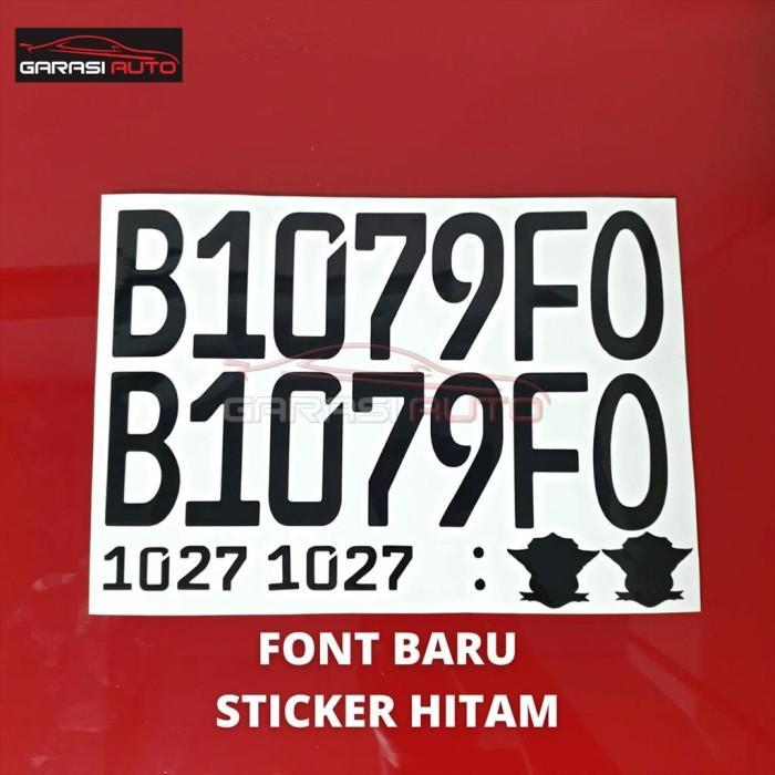 Stiker Plat Nomor Mobil Font Baru Sticker Scotlight Terbaru 2022 Up