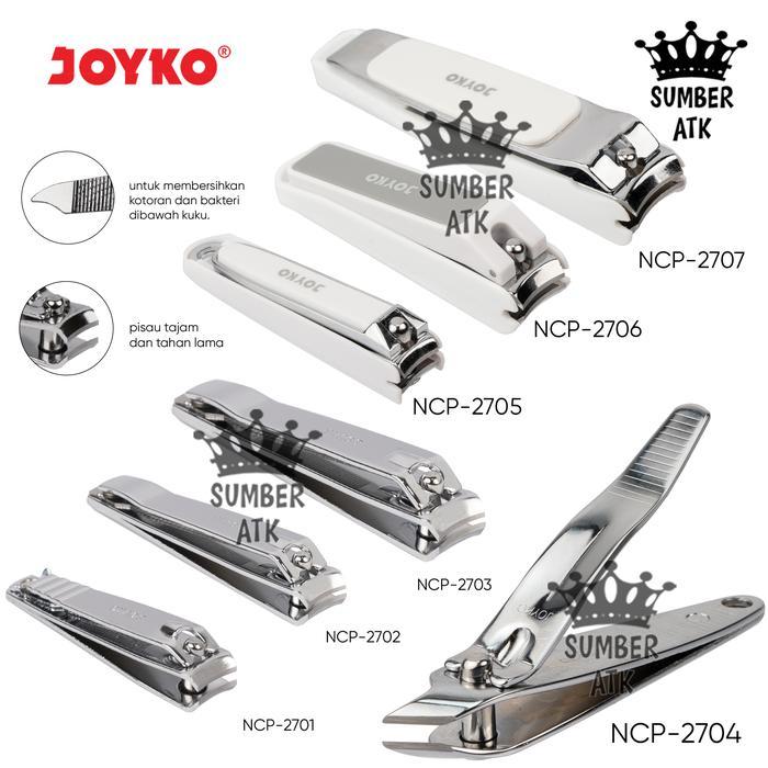 c8tl- Gunting Kuku Nail Clipper Joyko Ncp-2701 Ncp-2702 Ncp-2703 Ncp-2704 Ncp-2705 Ncp-2706