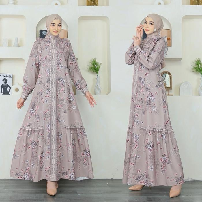 GAMIS FULL MOTIF FELICIA DRESS GAMIS KEKINIAN