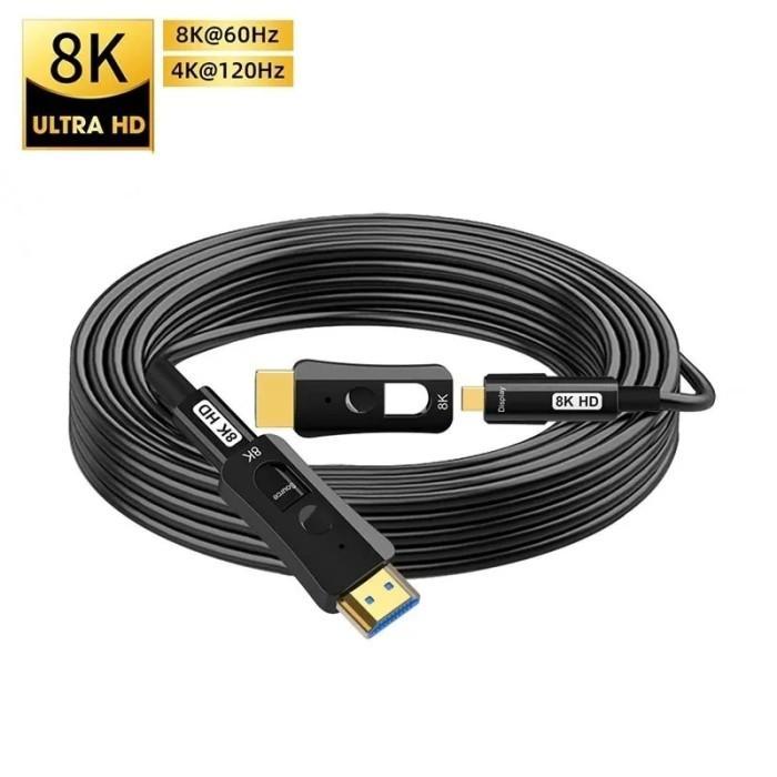 Hdmi Tubeable Optical Cable Micro Hdmi To Hdmi-Compatible 2.1 Cable