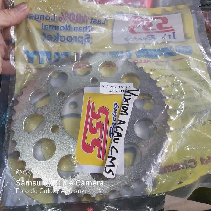 Paling Berkualitas Gear Sss Ninja Rr R 428 44T / Gir Sss Ninja R Rr 428 44 /Gir Ninja Sss Terlaris