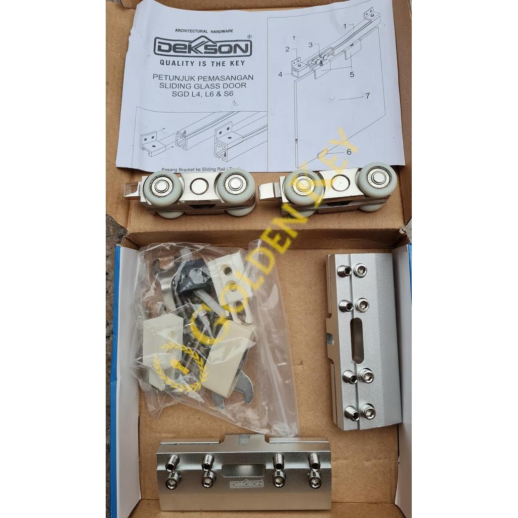 Sliding Glass Door L4 Dekkson SGD ACC L4 8111A Set Pintu Kaca ( 2M )