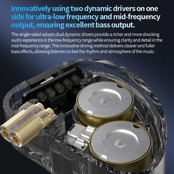 iklk- Cca Rhapsody 2Dd + 4Ba Hybrid Iem Hifi Earphone