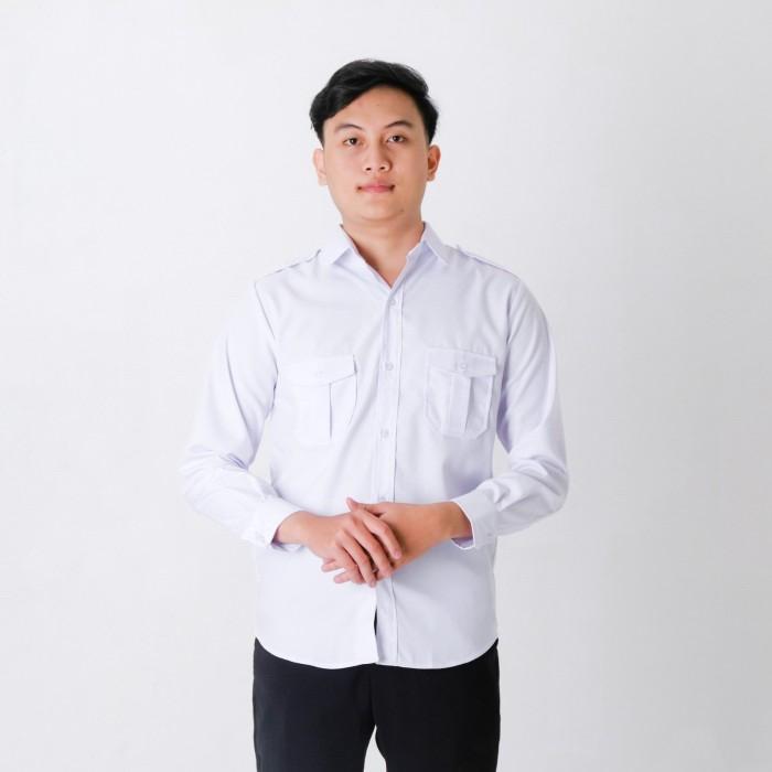 Kemeja Kerja Seragam Pns Pria Putih Baju Kerja Atasan Pdh Seragam Pria