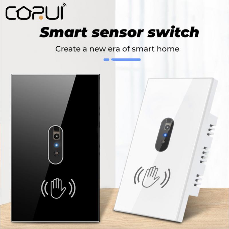 CORUI Smart Wall Light Switch Smart 10A Non Touch Wall Sensor Switch