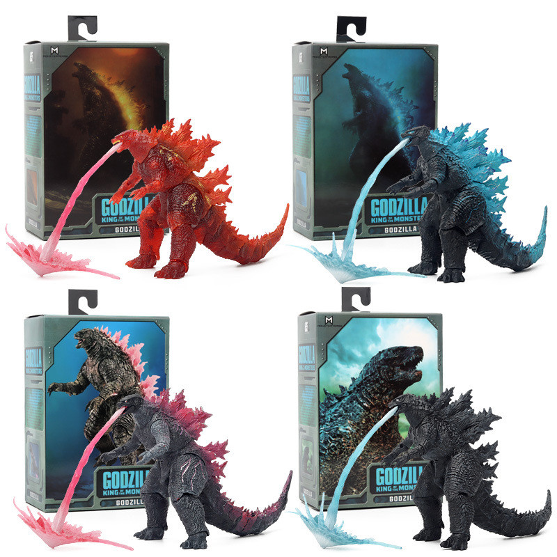 Action Figure Godzilla vs Kong NECA SHM Monster Movable Mainan PVC 7 Inch Mainan Koleksi |FFQEB1US|