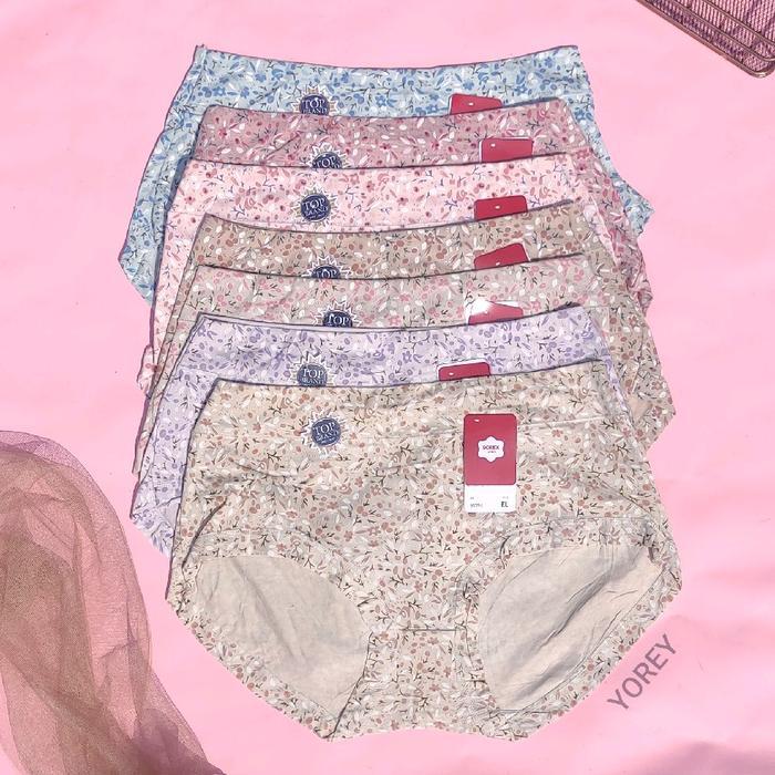 havr- 3 Pcs Sorex Cd Wanita 35751 Maxi Cd Sorex Motif Bunga - Cd Sorex Wanita Jumbo - Cd