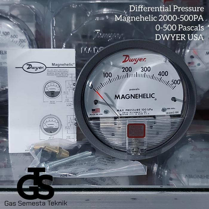 DWYER MAGNEHELIC 2000-500PA MAGNEHELIC 0 - 500 PASCALS DWYER USA