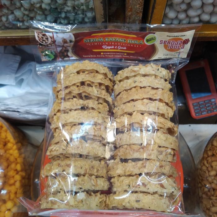 gzh3- Seroja Kacang Idola Makanan Tradisional Rempeyek Kacang Moderen 300Gr