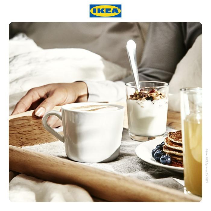3ws2- Ikea 365+ Gelas Mug Putih 24Cl Kitchenware