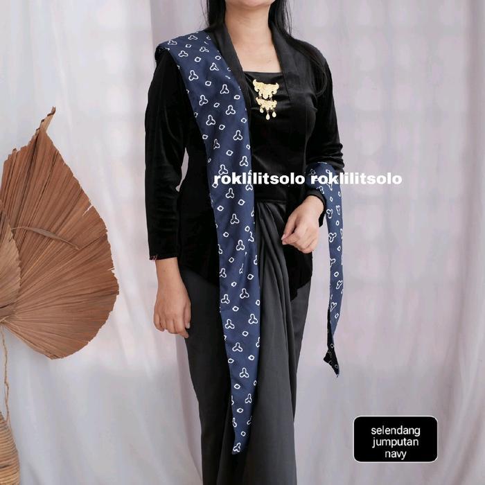 selendang kebaya jumputan Selendang Batik