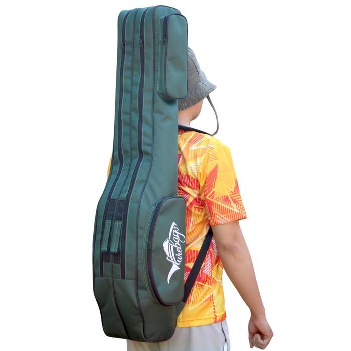 wkgw- Tas Ransel Joran Pancing Bahan Terpal Truck Tebal Double Ruang Tahan Air Dengan 2