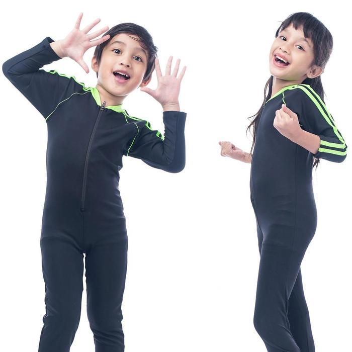 k9a8- Baju Renang Set Anak Uniseks Nyaman Model Kekinian Anti Air Cepat Kering Untuk Umur