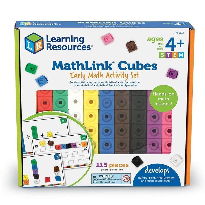 ib91- Learning Resources Mathlink Cubes Early Math Activity Set
