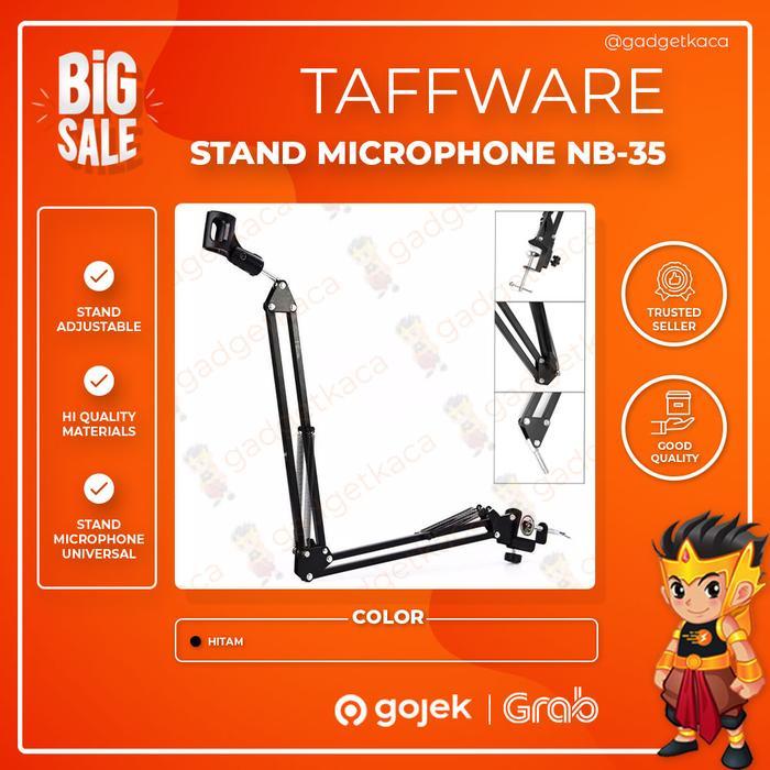 Promo Stand Mic Condenser Taff Studio NB 35 Recording Microphone Taffware