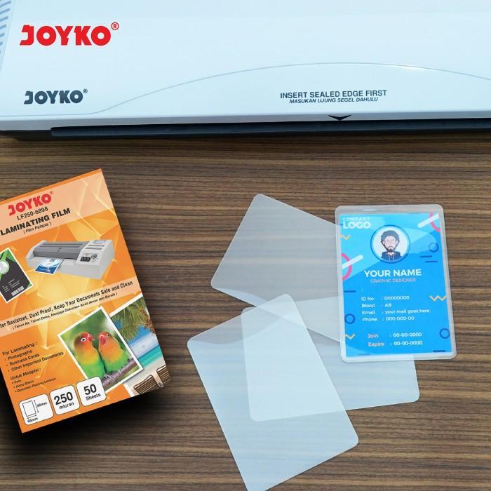 luhd- Laminating Film Plastik Laminating Joyko Lf250-6898 Ktp 50 Sheets