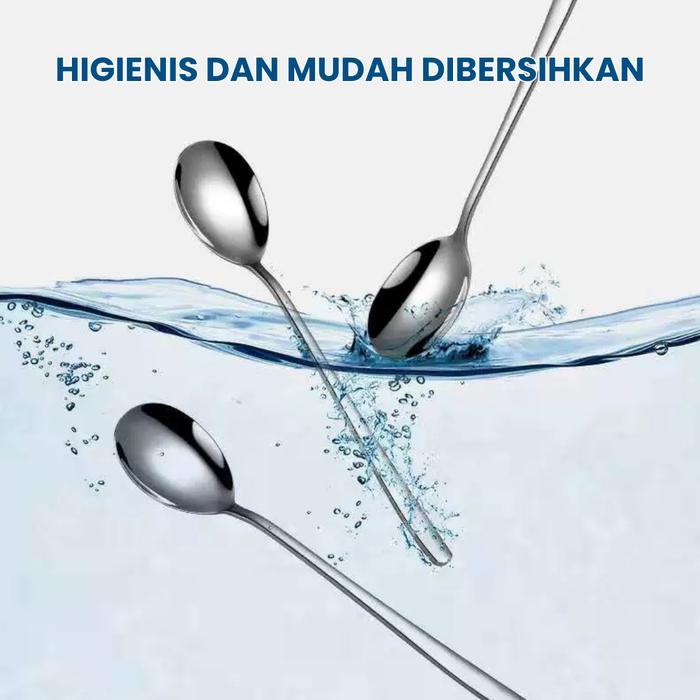 MuraHTerjamin- [1 Lusin Sendok + 1/2 Lusin Garpu] Sendok Garpu Korea Premium 1 Set 12Pcs - Warna Sil