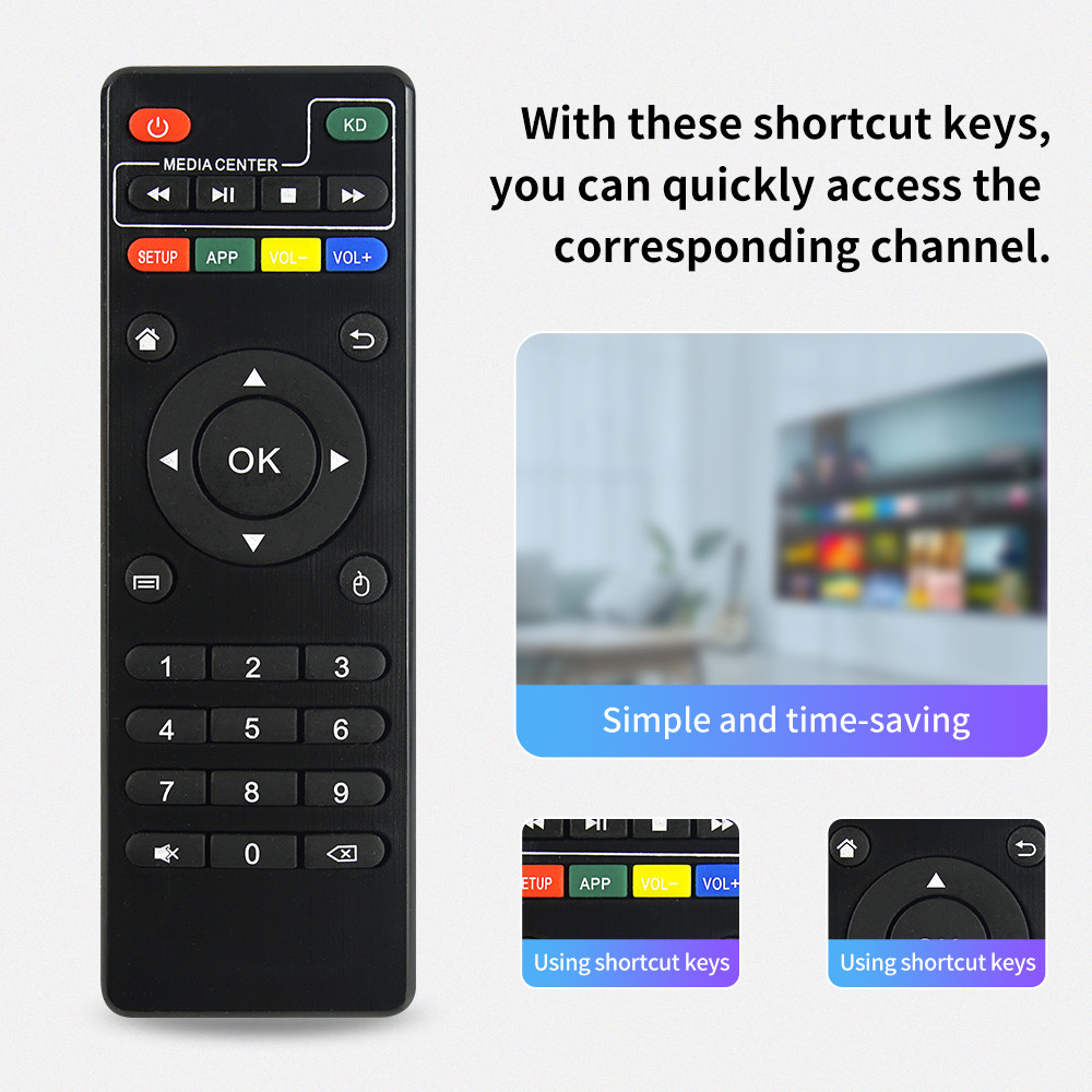 X96 Replaced Unrsal Android Tv Box Remote Control,For Mxq Pro 4K,T95M,T95N,T95X,Mx9,H96,H96 Pro+