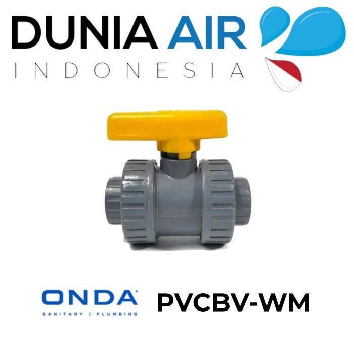 whss- Stop Kran Water Mur Onda Pvcbc Wm 1/2" Inch Pvc Ball Valve Watermur