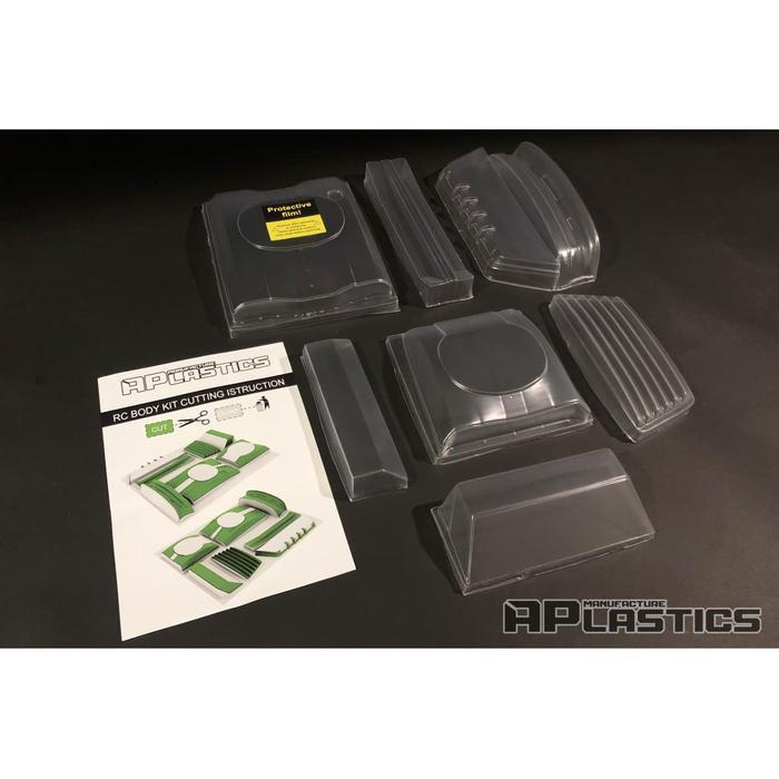 APLASTICS RC BMW E30 COUPE WIDEBODY KIT CLEAR #AP-E30WB