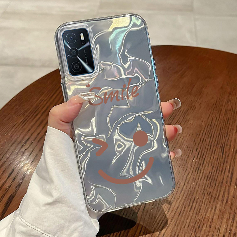 Casing Hp OPPO A16 OPPO A16s OPPO A54s Case Casing Pola tas emosi lucu HP Kasing Transparan Kasus pr