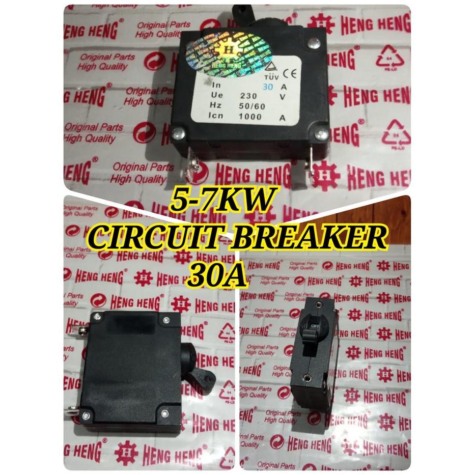Ready 5-7Kw Mcb Circuit Braker 30A Genset Bensin 5000 6000 7000 Watt